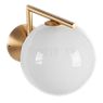 Flos IC Lights C/W1 brass matt - The sphere-shaped opal glass diffuser and the body of the IC Lights are connected in an almost imperceptible manner.