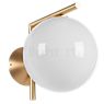 Flos IC Lights C/W1 sort - B-goods - original kasse beskadiget - perfekt stand - The wall light impresses by a fascinating combination of satin-finished opal glass and high-quality metallic surfaces.