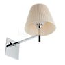 Flos Ktribe Wall Light fabric - eggshell - Inside the lampshade, there is a polycarbonate diffuser which reduces glare.