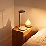 Flos Oblique Table Lamp LED with QI charging station rust - 3,000 K application picture