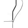Flos Parentesi nero - con interruttore - Il tubolare metallico può scorrere su e giù lungo il cavo di acciaio.