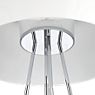 Flos Ray Gulvlampe glas - grå - 43 cm - The shade of the Flos Ray is held by a chrome-plated steel frame.