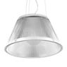 Flos Romeo Moon S2 transparent - The shade of the Romeo Moon made of pressed glass impresses by its longitudinal ribs.