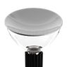 Flos Taccia, lámpara de sobremesa LED aluminio - vidrio - 48,5 cm - Un reflector de aluminio pintado en polvo cubre la fuente luminosa para que la luz se proyecte suave en el entorno.