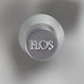 Flos Wan Spot Halo aluminium gepolijst - Elke Wan draagt het logo van Flos prominent midden in de diffusor.