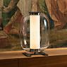 Fontana Arte Meridiano Lampe de table LED noir/verre fumé - produit en situation