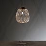 Fontana Arte Pinecone, lámpara de suspensión transparente/cromo - medium - ejemplo de uso previsto