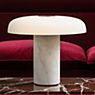 Fontana Arte Tropico Lampada da tavolo LED Bardiglio marmo - large - immagine di applicazione
