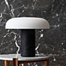 Fontana Arte Tropico Lampada da tavolo LED Carrara marmo - large - immagine di applicazione