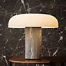 Fontana Arte Tropico Lampada da tavolo LED Carrara marmo - large - immagine di applicazione