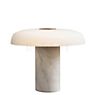 Fontana Arte Tropico Lampada da tavolo LED Carrara marmo - large