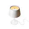 Foscarini Chapeaux, lámpara de sobremesa LED blanco - vidrio - ø29 cm