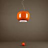 Foscarini Chouchin, lámpara de suspensión LED 1 - naranja - conmutable
