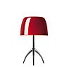 Foscarini Lumiere Table Lamp Grande aluminium/red - with dimmer