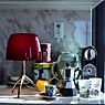 Foscarini Lumiere Table Lamp Grande aluminium/red - with switch application picture