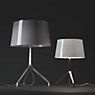 Foscarini Lumiere XXS Tavolo cromo negro/blanco - ejemplo de uso previsto