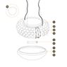 Foscarini Spare parts for Caboche Sospensione