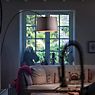 Foscarini Twiggy Elle Wood Arc Lamp LED black - oak application picture