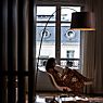 Foscarini Twiggy Elle Wood Arc Lamp LED black - palisander application picture