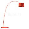 Foscarini Twiggy Lampadaire arc LED rouge cramoisi