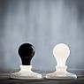 Foscarini White Light + Black Light, lámpara de sobremesa LED blanco + negro/blanco