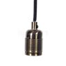 Frama E27 Hanglamp brons/kabel zwart , uitloopartikelen