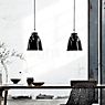 Fritz Hansen Caravaggio Hanglamp zwart mat/kabel grijs - 25,8 cm productafbeelding