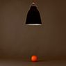 Fritz Hansen Caravaggio Hanglamp zwart mat/kabel grijs - 25,8 cm