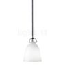 Fritz Hansen Caravaggio, lámpara de suspensión LED opalino/cable blanco - 11 cm