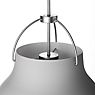 Fritz Hansen Caravaggio, lámpara de suspensión gris claro/cable gris - 25,8 cm