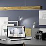 GRIMMEISEN Onyxx Linea Pro Pendant Light LED walnut wood/black , Warehouse sale, as new, original packaging application picture
