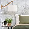 Good & Mojo Andes Wall Light with arm natural/light grey, ø32 cm, D.43 cm , discontinued product application picture