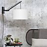 Good & Mojo Andes, lámpara de pared con brazo natural/blanco, ø32 cm, prof.70 cm - ejemplo de uso previsto