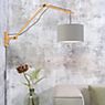 Good & Mojo Andes, lámpara de pared con brazo natural/gris claro, ø32 cm, prof.70 cm - ejemplo de uso previsto