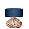 Good & Mojo Kalahari Bordlampe natur/jeans blå - 47 cm