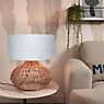Good & Mojo Kalahari Lampada da tavolo naturale/lino buio - 47 cm - immagine di applicazione