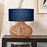 Good & Mojo Kalahari Lampe de table naturel/jean bleu - 47 cm - produit en situation