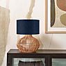 Good & Mojo Kalahari Lampe de table naturel/lin sombre - 32 cm - produit en situation