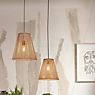 Good & Mojo Merapi Hanglamp conisch natuur/zwart - 30 cm productafbeelding
