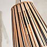 Good & Mojo Merapi, lámpara de suspensión cónico natural/negro - 30 cm