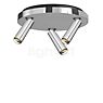 Grau Clear Ceiling Light LED 3 lamps chrome