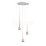 Grau Falling Sun Hanglamp LED Cluster - 3-lichts zand - 200 cm