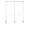 Grau Falling Sun Trace Hanglamp LED 3-lichts chroom - 600 cm