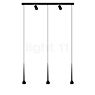 Grau Falling Sun Trace Hanglamp LED 5-lichts zwart - 600 cm