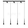 Grau Falling Sun Trace Hanglamp LED 7-lichts zwart - 600 cm