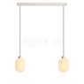 Grau Sun Pendant Light LED 2 lamps sand - height-adjustable