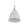 Gubi BL9 Pendant Light chrome/white - ø16 cm , Warehouse sale, as new, original packaging - Thanks to its unobtrusive design language, the pendant light reminds us of the Bauhaus design.