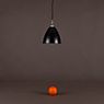 Gubi BL9, lámpara de suspensión negro/porcelana - ø21 cm