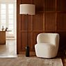 Gubi Gravity Floor Lamp shade white/base marble grey application picture
