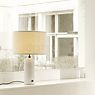 Gubi Gravity Table Lamp shade linen/base marble grey - 49 cm application picture